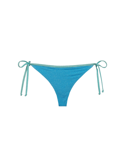 Woman lurex cheeky swim briefs Virgo
