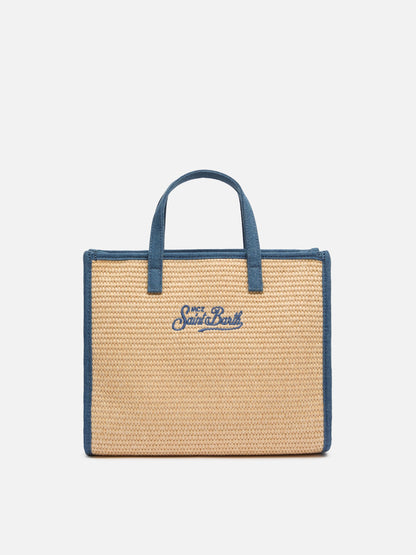 Beige Vivian Midi Straw handbag - MC2 Saint Barth