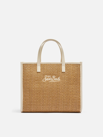 Brown Vivian Midi Straw handbag - MC2 Saint Barth