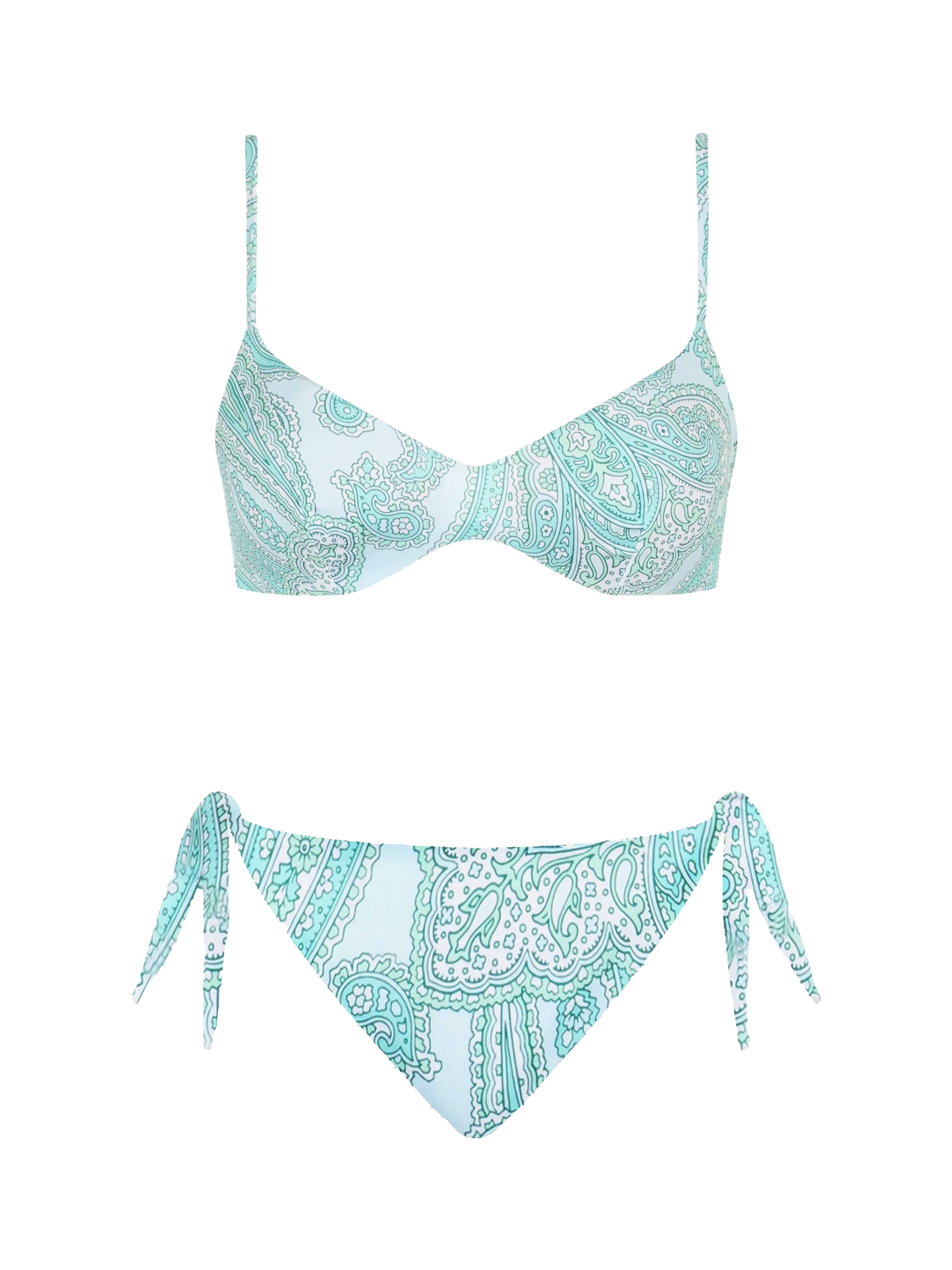 Woman paisley scoop bralette bikini May Yali