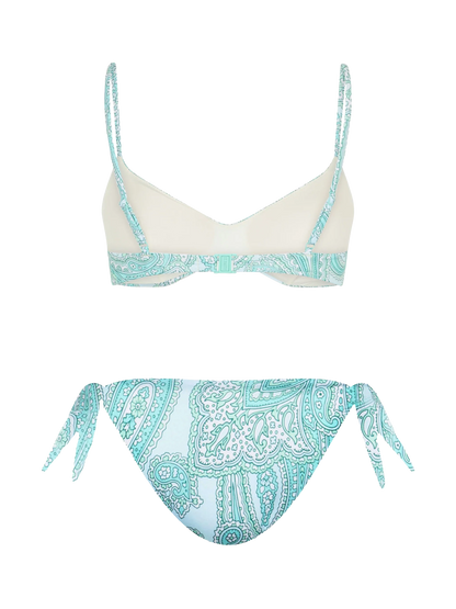Woman paisley scoop bralette bikini May Yali