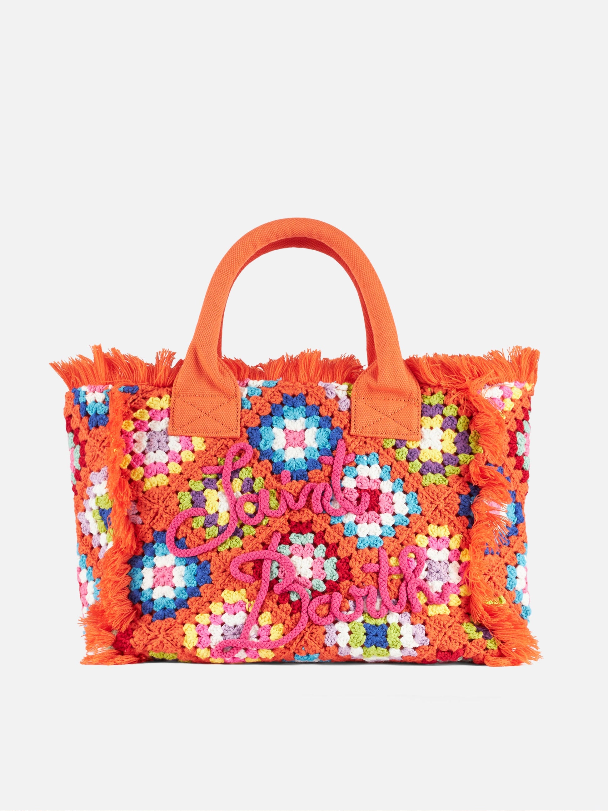 Vanity crochet shoulder bag with pattern - MC2 Saint Barth