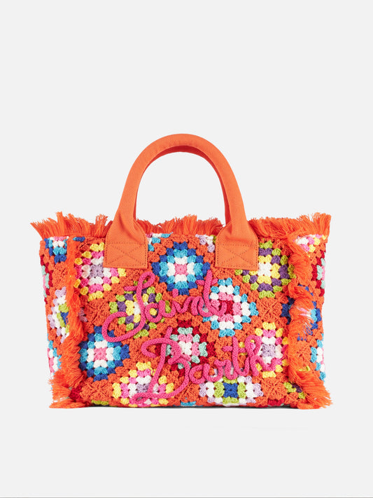 Vanity crochet shoulder bag with pattern - MC2 Saint Barth