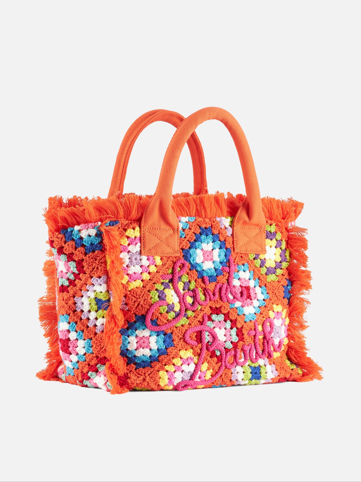 Vanity crochet shoulder bag with pattern - MC2 Saint Barth