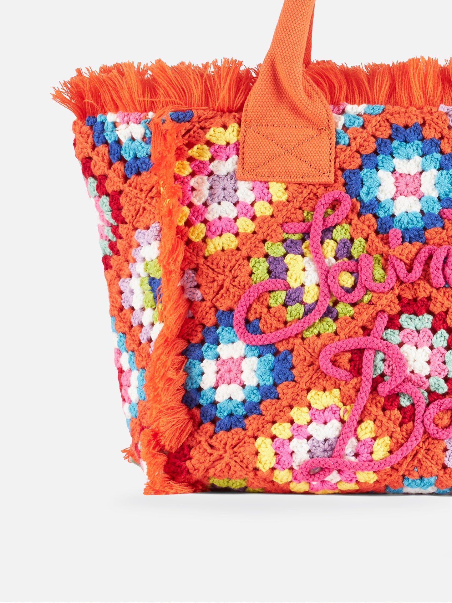 Vanity crochet shoulder bag with pattern - MC2 Saint Barth