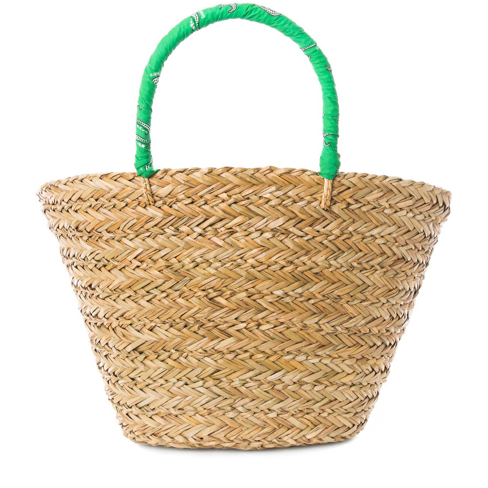 Woman straw bag with embroidery - MC2 Saint Barth