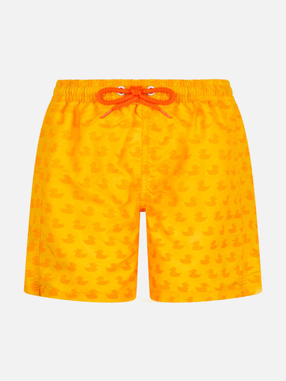 Swimshort boy with temperature-reactive print - Ducky print