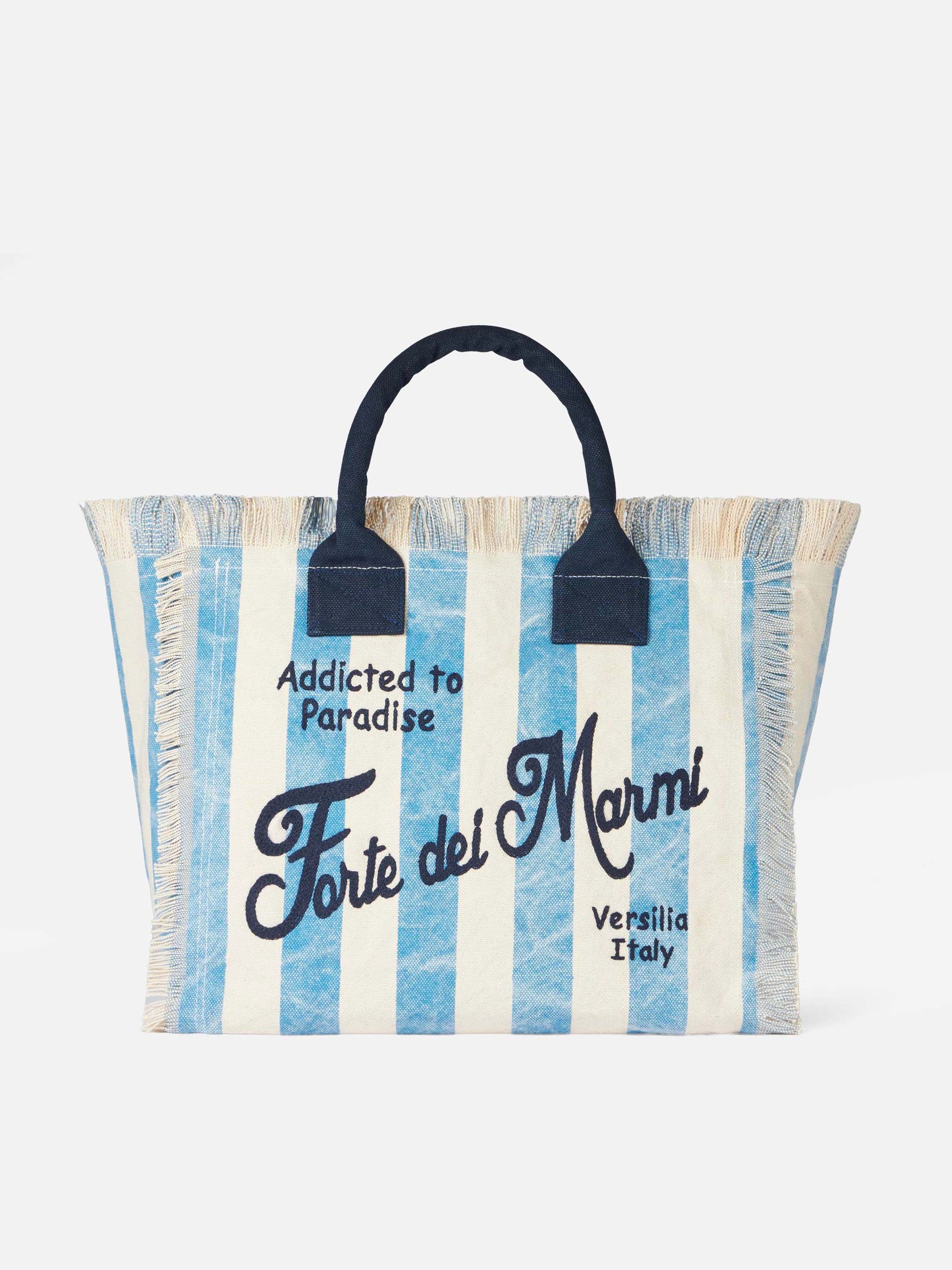 Vanity canvas shoulder bag with Forte dei Marmi print - MC2 Saint Barth