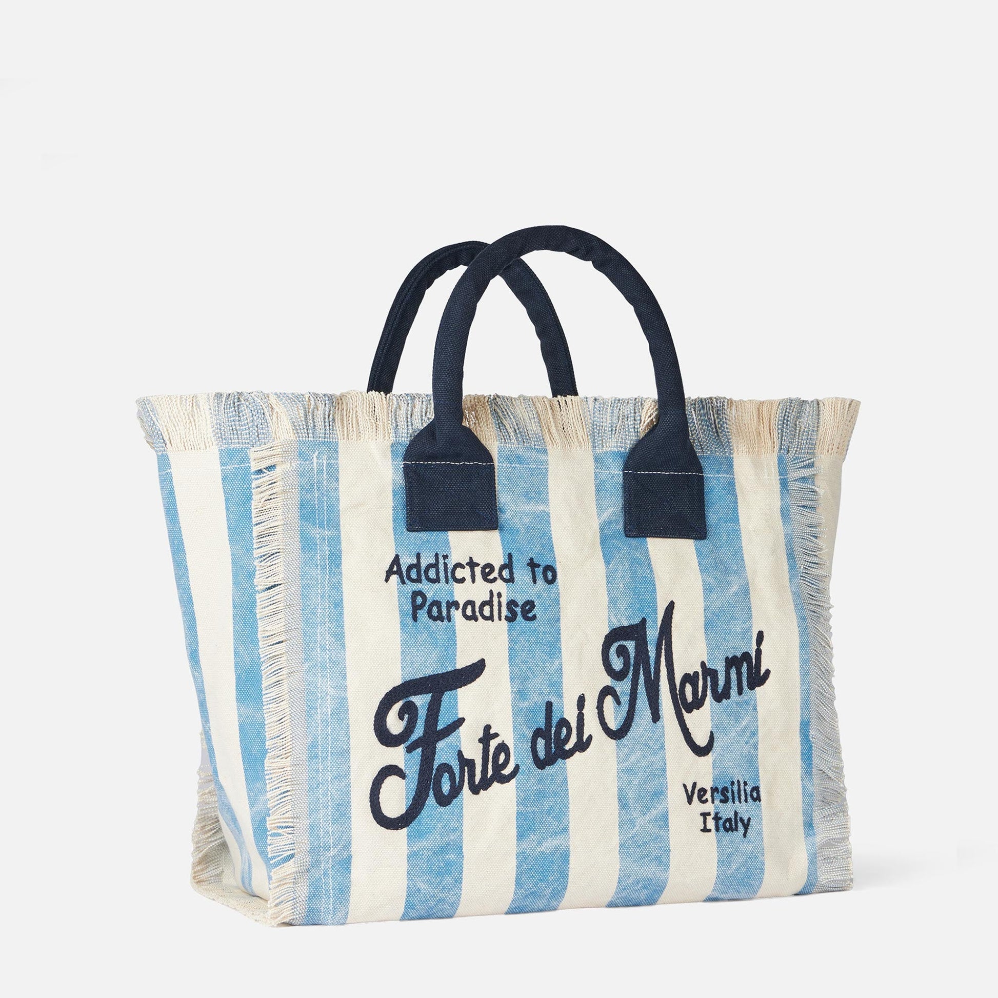 Vanity canvas shoulder bag with Forte dei Marmi print - MC2 Saint Barth
