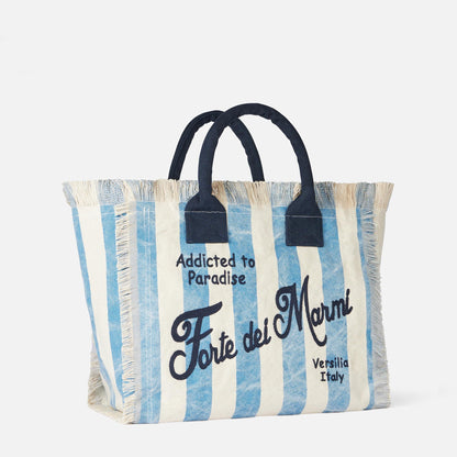 Vanity canvas shoulder bag with Forte dei Marmi print - MC2 Saint Barth