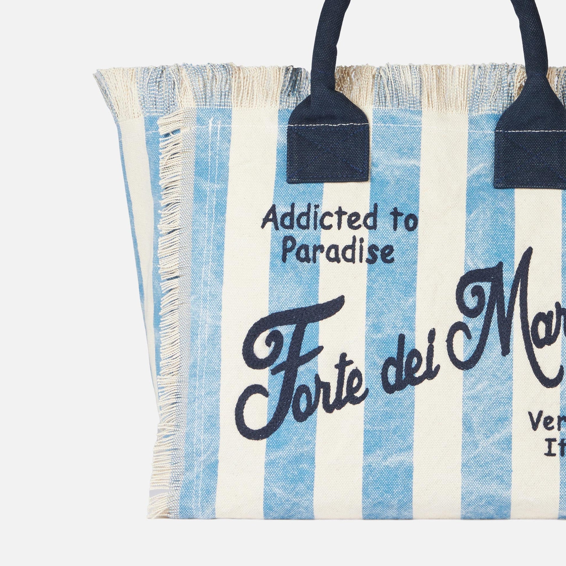 Vanity canvas shoulder bag with Forte dei Marmi print - MC2 Saint Barth