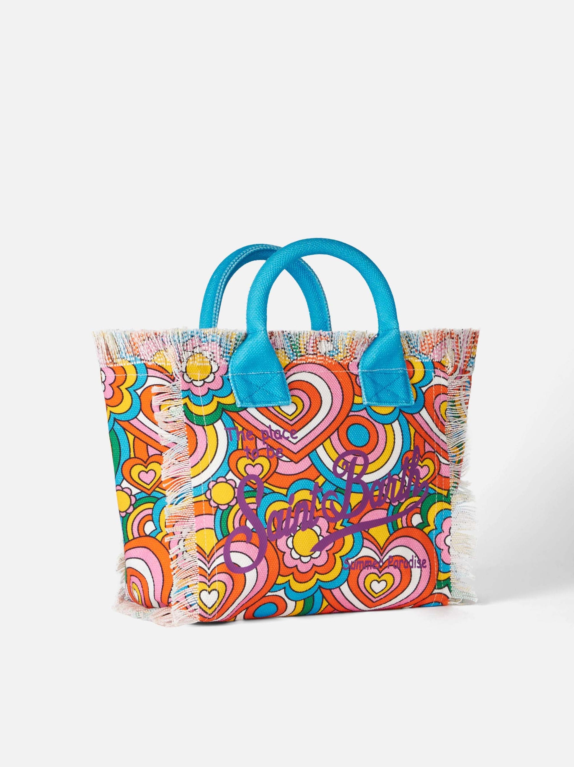 Colette multicolor cotton canvas handbag - MC2 Saint Barth