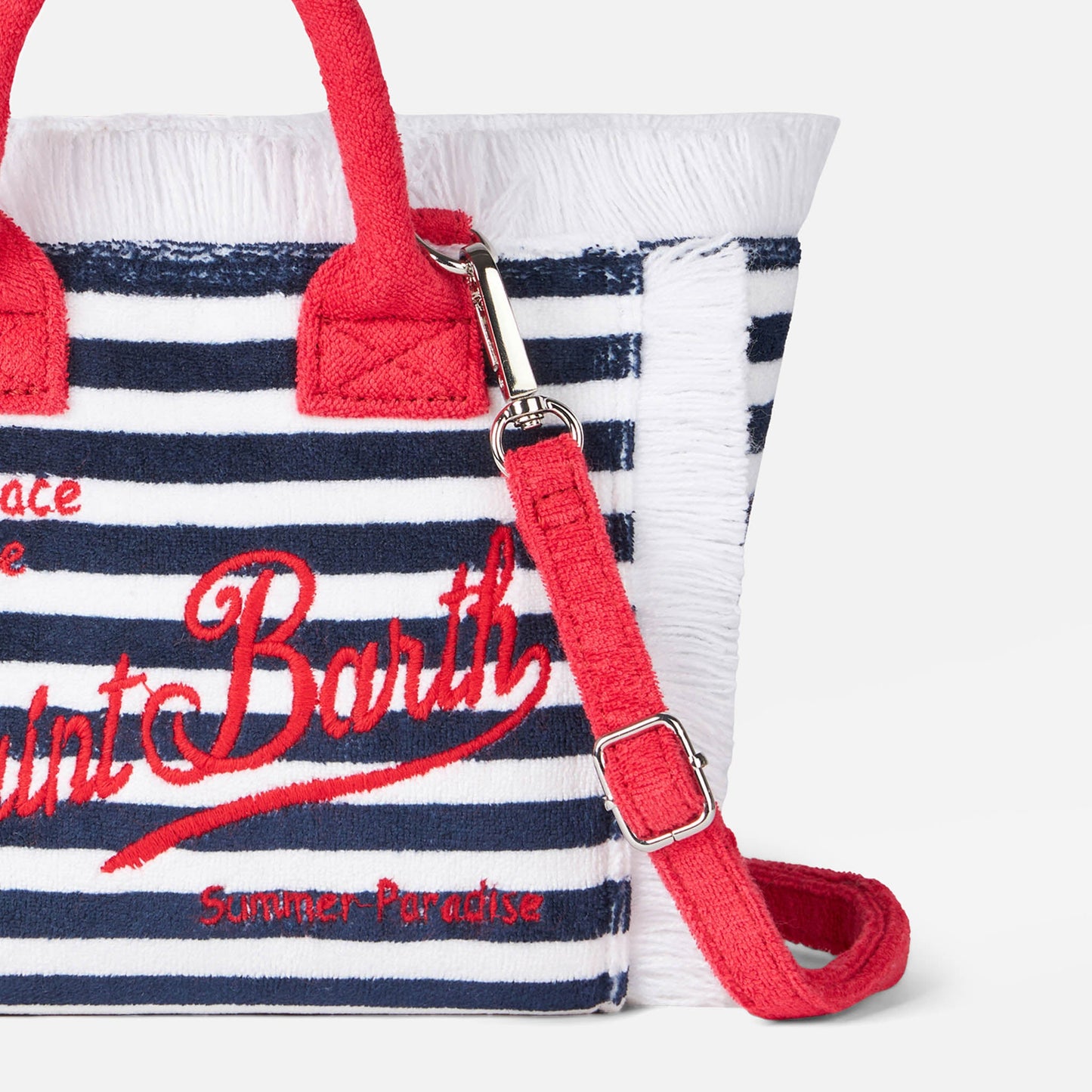 Mini Vanity terry striped handbag - MC2 Saint Barth