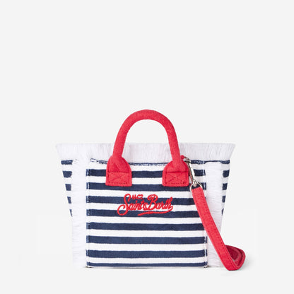 Mini Vanity terry striped handbag - MC2 Saint Barth