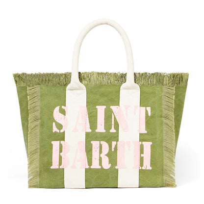Vanity canvas shoulder bag with logo print - MC2 Saint Barth