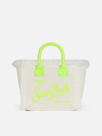 Colette white terry handbag with Saint Barth logo - MC2 Saint Barth